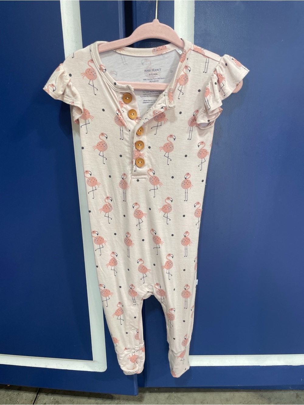 Posh Peanut Pink Flamingo One-Piece
